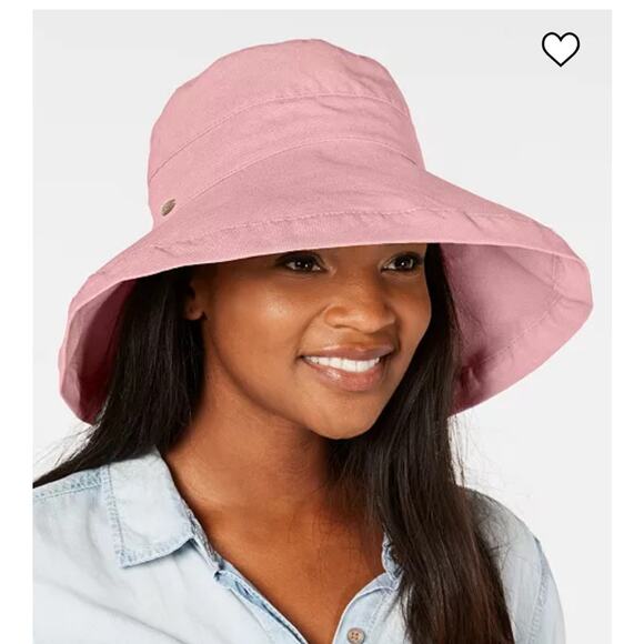 Scala Cotton Big Brim Sun Hat Pink - Picture 1 of 5